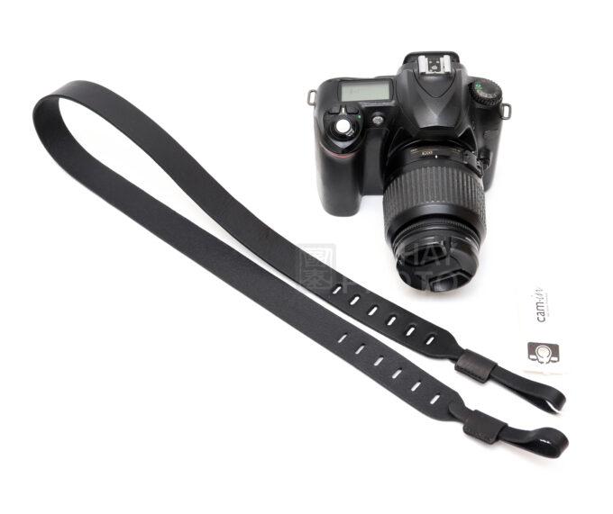 Cam-in Leather Camera Strap - CAM2406 (Black)