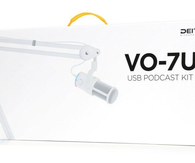Deity VO-7U USB Streamer Microphone with Boom Arm Kit (White)