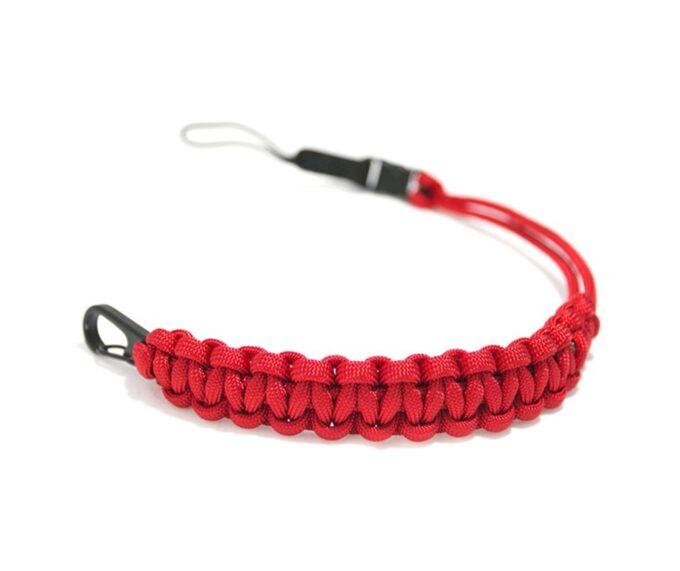 DSPTCH Camera Wrist Strap (Red with Matte Black Stainless Steel Clip)