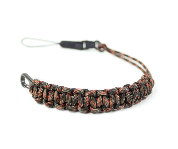 DSPTCH Camera Wrist Strap (Fall Camo with Gunmetal Stainless Steel Clip)
