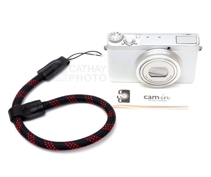 Cam-in Camera Wrist Strap DWS-00203 (Black/Red)