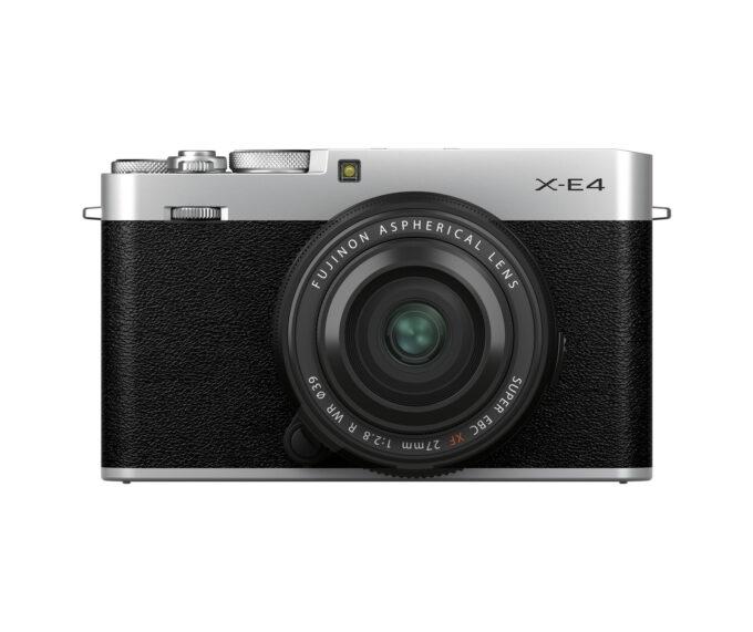 FUJIFILM X-E4 Mirrorless Digital Camera with XF 27mm f/2.8 R WR Lens (Silver)