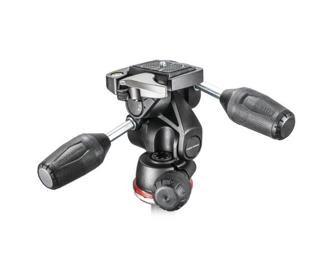 Manfrotto MH804-3W 3-Way Tripod Head Mark II in Adapto with Retractable Levers