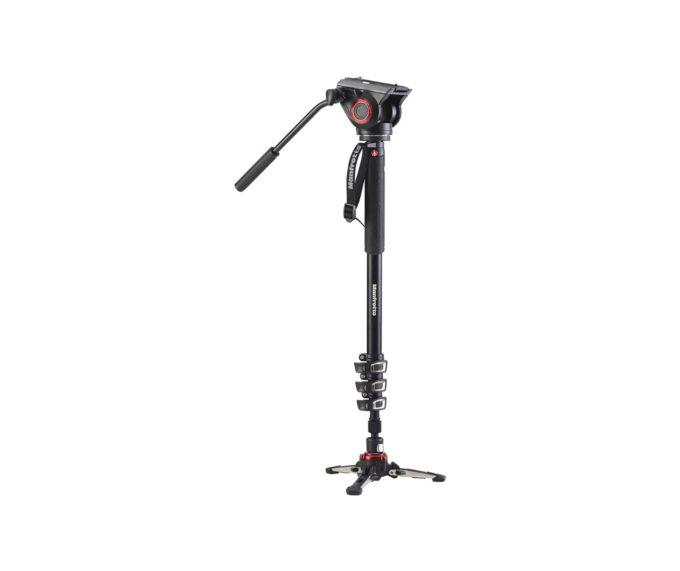 Manfrotto MVMXPRO500 XPRO 4 Section Video Monopod with Fluid Head and Fluid Tech Base