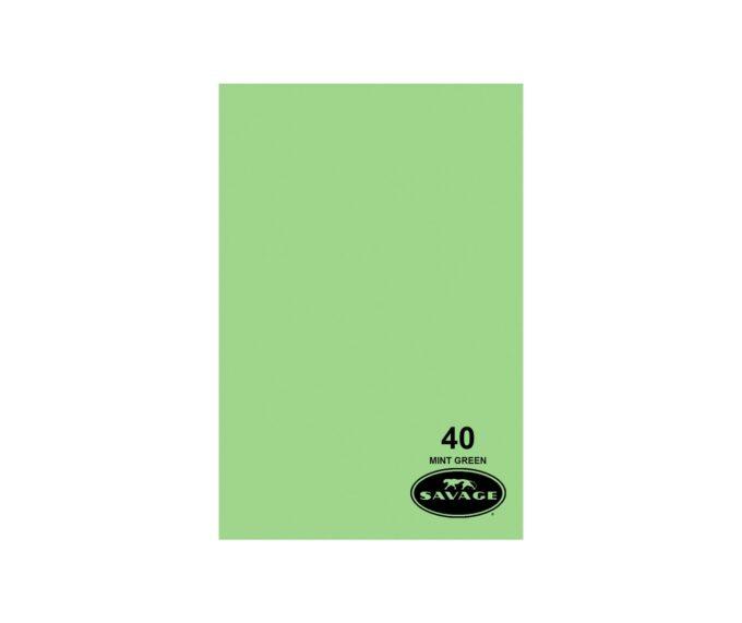 Savage Widetone Seamless Background Paper (#40 Mint Green, 107" x 12 yards)