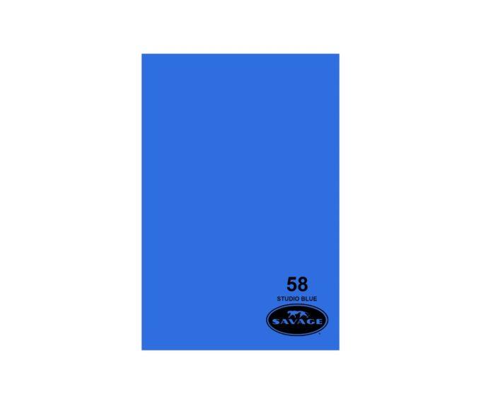 Savage Widetone Seamless Background Paper (#58 Studio Blue, 107" x 12 yards)