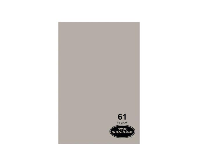 Savage Widetone Seamless Background Paper (#61 TV Gray,  107" x 12 yards)