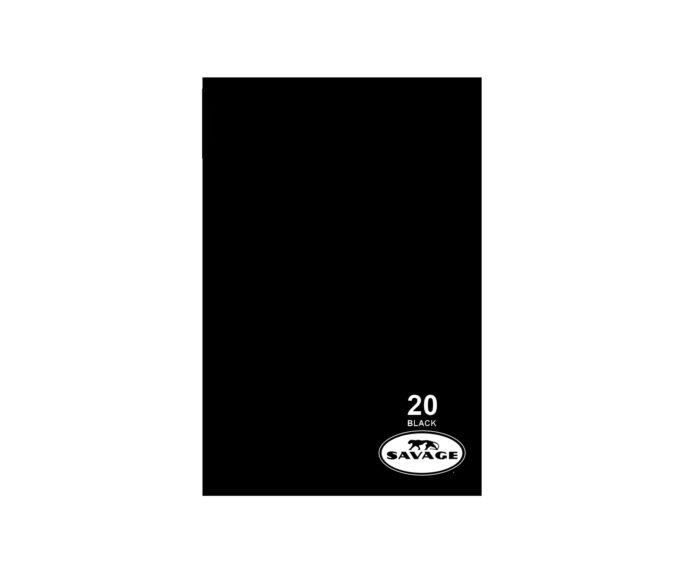 Savage Widetone Seamless Background Paper (#20 Black, 107" x 12 yards)