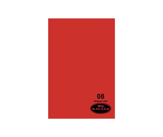Savage Widetone Seamless Background Paper (#08 Primary Red, 107" x 12 yards)