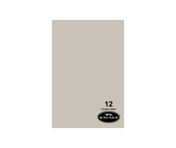 Savage Widetone Seamless Background Paper (#12 Studio Gray 107" x 12 yards)