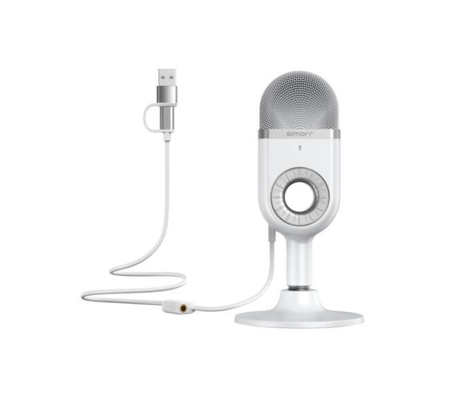 SmallRig simorr Wave U1 USB Condenser Microphone (White) 3492