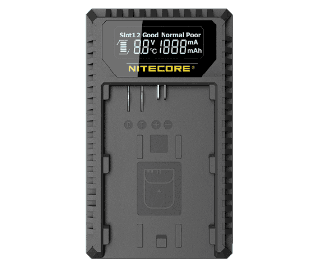Nitecore UCN1 Dual-Slot USB Travel Charger for Canon
