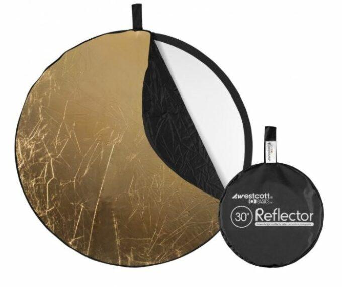 Westcott Collapsible 5-in-1 Reflector with Gold Surface (30")