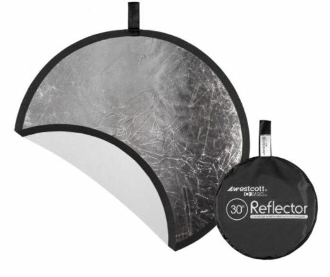 Westcott Collapsible 2-in-1 Silver/White Bounce Reflector (30")