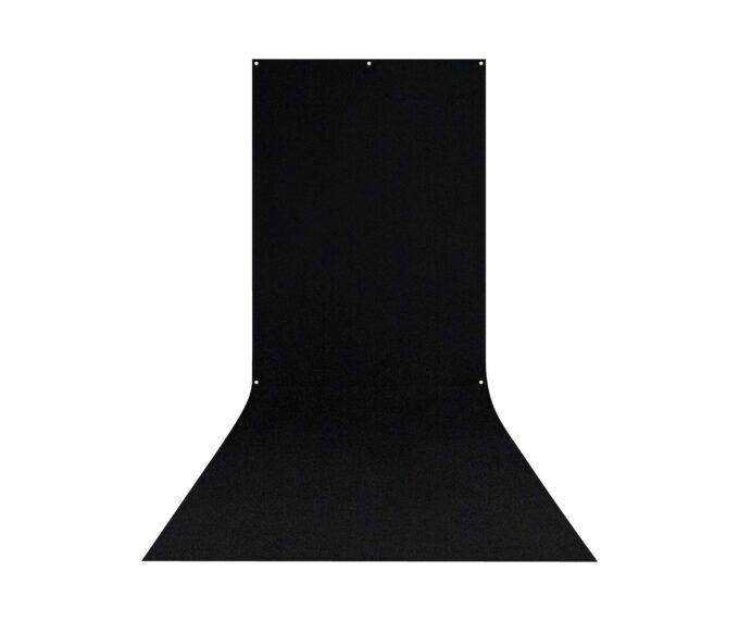 Westcott X-Drop Wrinkle-Resistant Backdrop - Rich Black Sweep (5' x 12')
