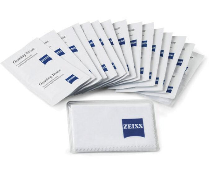 Zeiss Pre-Moistened Cleaning Wipes (20-pack) with Microfibre Cloth
